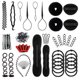 thumbnail image 1 of OBSCYON - Juego de 27 piezas de peinado para el cabello, herramientas de peinado, accesorios para el cabello, kit de herramientas para modelar el cabello, herramienta mágica para trenzar el cabello en, 1 of 5