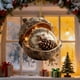 thumbnail image 4 of Artesanías Decorativas Adorno navideño de animales del bosque para árbol de Navidad, colgante acrílico de 8 cm para decoración festiva (1 unidad) Rkxzt, 4 of 9