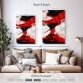 thumbnail image 4 of Elephant Stock Red Abstract Wall Art - Vertical Canvas Wall Art - Living Room Wall Decor - Abstract Canvas - Red And Brown Decor - 20" x 30", 4 of 8