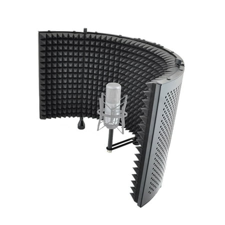 Microphone Isolation Shield with Sound Dampening Foam