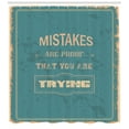 thumbnail image 3 of Ambesonne Wording Shower Curtain, Vintage Distressed, 69"Wx75"L, Sand Brown Teal, 3 of 3