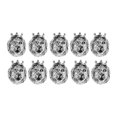 thumbnail image 1 of 10 Unids de Colgantes Cabeza de León Puede Usar  Colgante de Collar, Material Aleación Astilla Macarena Colgantes de cabeza de león, 1 of 8