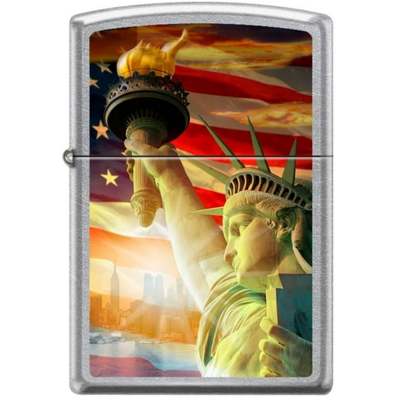 Pro-Cut ZIP-207CI400669 2024 Zippo Statue of Liberty Sunrise Street Chrome Lighter