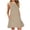Khaki, variant on Summer Fashion Dresses for Womens 2026 Plus Size Casual Round-Neck Vintage Sleeveless Print Dresses With Pockets