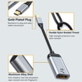 thumbnail image 2 of Adaptador Usb C Adaptador de cable convertidor de video HD 4K compatible con USB tipo C a HDMI (tipo 2), 2 of 6