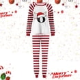 thumbnail image 2 of mgoYE Family Matching Pajamas Winter Letter Christmas Pajamas, Family Christmas Pajamas Matching Sets Cute 26 Initial Letter Xmas Pjs Set Lounge Sleepwear, 2 of 6
