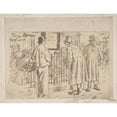 thumbnail image 3 of Charles Samuel Keene 24x19 Black Modern Framed Museum Art Print Titled - A Wolf in Sheep's Clothing (1870-1891), 3 of 5