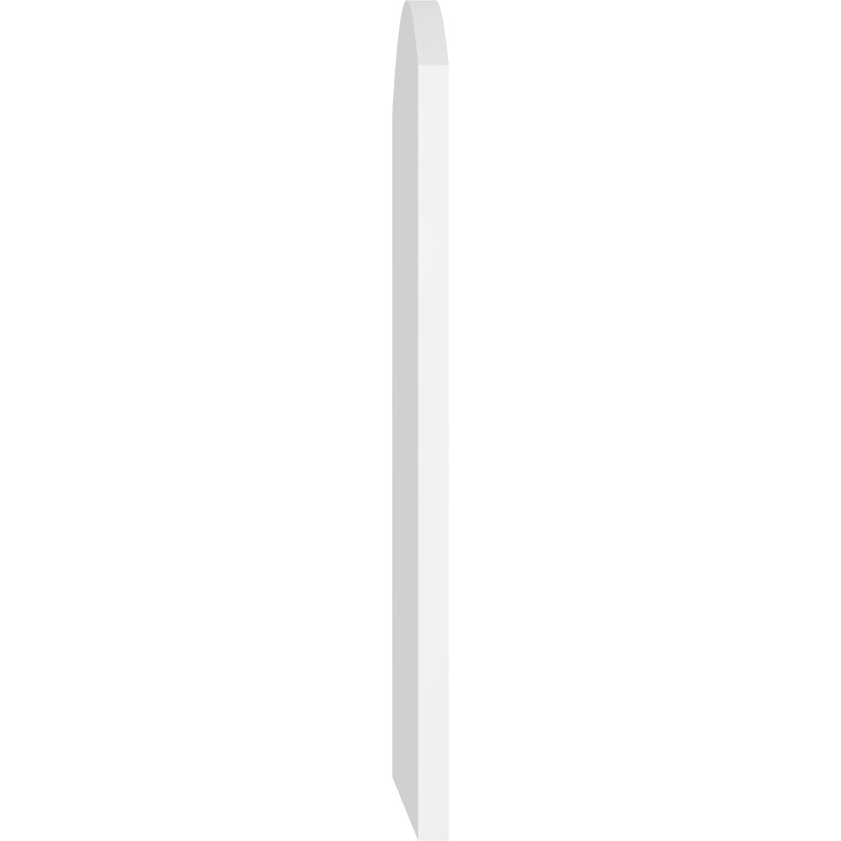 22"W x 32"H Arch Top Surface Mount PVC Gable Vent: Non-Functional, w/ 3-1/2"W x 1"P Standard Frame