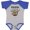 Baseball Heather and Royal, variant on Inktastic Pawpaw Loves Me Cute Sloth and Baby Boys or Girls Baby Bodysuit
