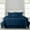 Navy Blue, variant on Lux Decor Collection 10-Piece Queen Comforter Set with Sheets - Queen Size Bedding Set, Black