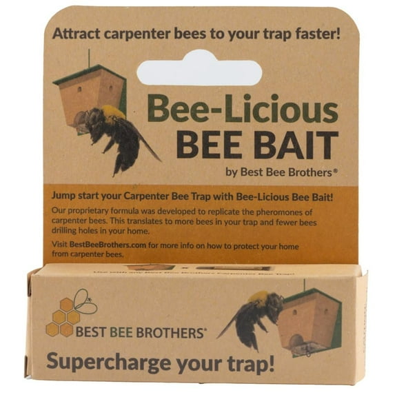 Bee-Licious Bee Bait All Natural Carpenter Bee Attracts More Carpenter Bees, 10ml - 1 Pack