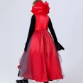 thumbnail image 5 of Zwiiyzr 4-12 Years Toddler Kids Girl Princess Dress Christmas Festival Girls Medieval Style Court Attire Witch Sorceress Party Clothing Dress Red, 5 of 9