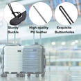 thumbnail image 3 of Luggage tag Loops, 100 Pcs PVC Loop Straps Bag Tag Loops Holders Worm for ID Card Bags Suitcase Label Fasteners, Black, 3 of 5