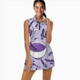 thumbnail image 2 of Lavender Tea Pattern Sports Dresses Women Tennis Dress Outdoor Badminton Golf Quick-Drying And Breathable Sports Dress, 2 of 4