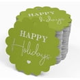 thumbnail image 4 of Inkdotpot 100 Pack Real Silver Foil Paper Tags Happy Holiday Favor Hang Tags, 4 of 6
