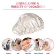 thumbnail image 6 of KLL Beautiful Rabbit Pattern Shower Cap & Bath Cap for Women,Reversible Oversized Waterproof Shower Caps for all Hair Lengths,Elastic Reusable Bathing Hair Cap, 6 of 6