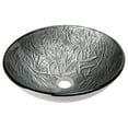thumbnail image 5 of Eden Bath EB-GS77 5.75 in. Embossed Round Glass Vessel Sink, Silver, 5 of 8