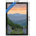 thumbnail image 3 of Lantern Press - Great Smoky Mountains National Park, Bear and Spring Flowers Wall Poster, 14.725" x 22.375" Framed, 3 of 5