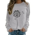 thumbnail image 2 of GZWYHT Grande Vente! Hoodies pour Femmes, Hoodies Graphiques, Sweat à Capuche Imprimé Col Rond Ajusté Pull Décontracté Manches Longues Chemises d'Entraînement Blouse Ample, Tenues d'Automne, Vêtements d'Automne AZ m, 2 of 4