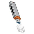 thumbnail image 4 of Miulika USB 3.0 Card Reader Alloy Professional Multifunctional Dual Card Slot Design Gray, 4 of 9