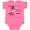 Hot Pink, variant on Inktastic I wear PINK for the fight against Breast Cancer Boys or Girls Baby Bodysuit