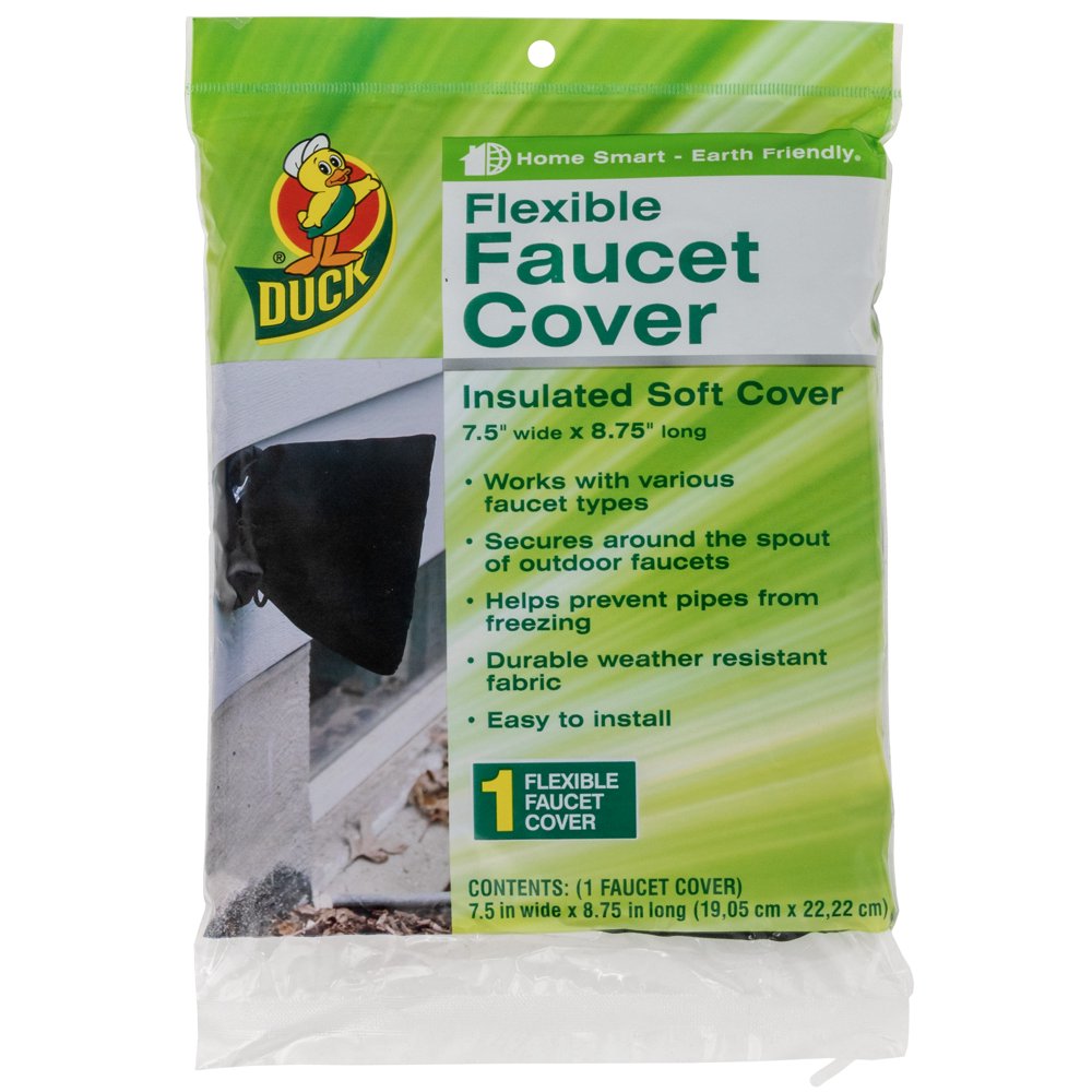 Duck Brand 7.5 in. x 8.75 in. Flexible Faucet Cover, Black Walmart