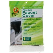 Duck Brand Flexible Faucet Cover - Black, 7.5 in. x 8.75 in, 4 pack