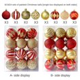 thumbnail image 3 of 24 piezas/caja de bolas de colores navideñas de 6 cm, de plástico galvanizado, para colgar en el árbol de Navidad, adornos navideños decorativos, 3 of 5