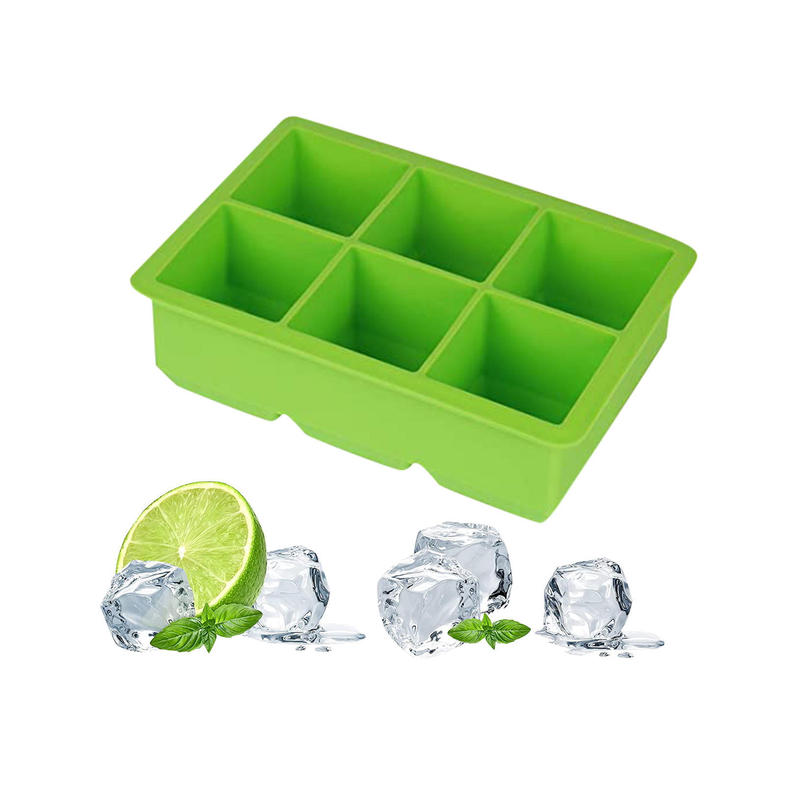 Ice Buckets Kitchen & Dining Green Jumbo Size Rubbermaid Plastic