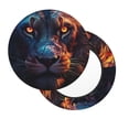 thumbnail image 2 of KLL Forest Cool Lion Round Bar Chair Cushion Cover 13 inch ,Bar Stool Protector with Elastic, Soft Washable, 2 of 6
