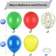 thumbnail image 2 of Shiyou-ballons Rouges Jaunes Bleus, Ballon de Cirque Carnaval 12 Pouces, Ballons Mats Bleus Jaunes Rouges Verts avec Confettis Colorés pour Décoration de Fête Thème Anniversaire Bébé Douche Carnaval, 2 of 4