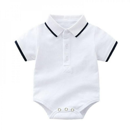 

Jandel Cute Toddler Baby Boys Cute Cotton Solid Short Sleeve Romper Jumpsuit