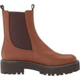 thumbnail image 6 of Sam Edelman Laguna Tawny Brown Rounded Toe Pull On Chelsea Ankle Combat Boots (Tawny Brown, 8), 6 of 6