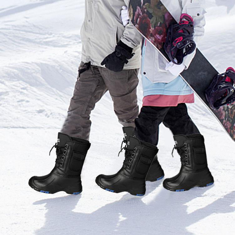 Details about   Winter Snow Men Business Leisure Shoes Fur Inside Warm Sports Walking Non-slip L