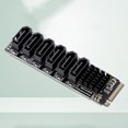 thumbnail image 3 of DQrwqpou M2 M-EKY PCIE3.0 a SATA6G Tarjeta expansión PCIE Riser para soporte disco duro SATA, 3 of 8