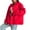 Red, variant on Hueook Jackets for Women Light Jackets for Women Women's Solid Color Long Sleeved Lapel Cardigan Top Jacket Beige M