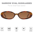 thumbnail image 2 of Gafas de sol mosanana Retro Oval MS52360 para mujer Tortoise, 2 of 7