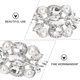 thumbnail image 2 of 1 par de zapatos elegantes hebillas de cristal hebillas de perlas decorativas boda boda hebillas, 2 of 6