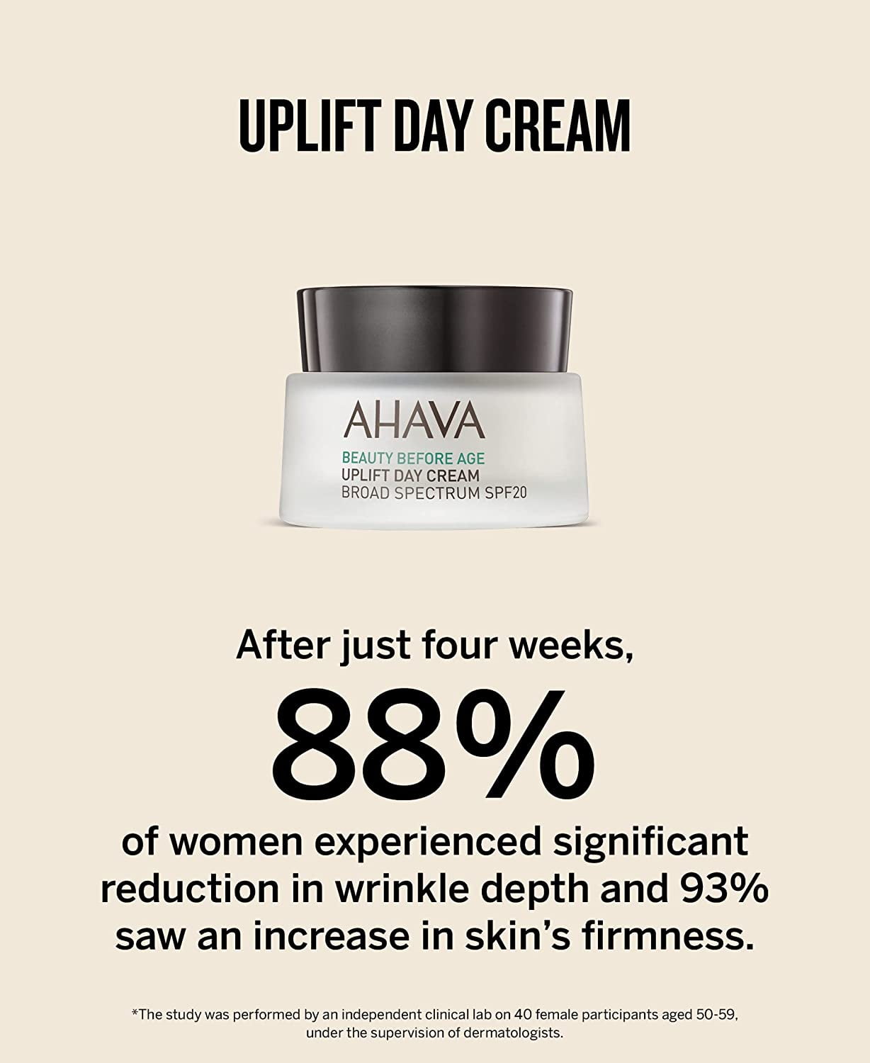 AHAVA - Beauty Before Age Uplift Broad oz. Cream Day Spectrum SPF20 1.7