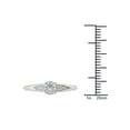 thumbnail image 3 of 1/6Ct TDW Diamond 10K White Gold Cluster Ring Engagement Ring, 3 of 5