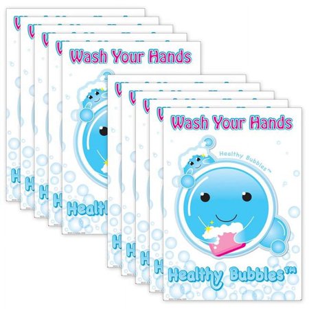 UPC: 0703185970310 | Ashley Productions Smart Poly PosterMat Pals Space Savers  13  x 9-1/2   Healthy Bubbles  Pack of 10