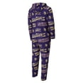 thumbnail image 3 of Men's Concepts Sport Purple Minnesota Vikings Shuffle All-Over-Print Microfleece Full-Zip Union Suit, 3 of 3
