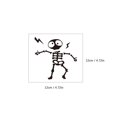 thumbnail image 2 of XIANXIAN Dancing Skeleton Car Sticker Decal, Cute Halloween Vinyl Decal, Waterproof Self-Adhesive Car Decoration Sticker, Car Bumper Decal for Window, Laptop, Refrigerator, Wall, Door (Black), 2 of 5