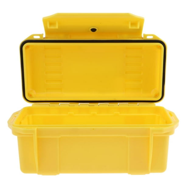 Outdoor Waterproof Shockproof Storage Box Emergency - Yellow, 19.5x9.5x8cm  