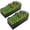 Black 01, variant on 2 Pack 8x4x2ft Metal Galvanized Raised Garden Bed,Galvanized Planter Boxes Set or Vegetables Flowers Ground Planter Box,Black