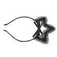 thumbnail image 4 of Diadema de encaje de corona negra Jadeshay con lazo, 4 of 8