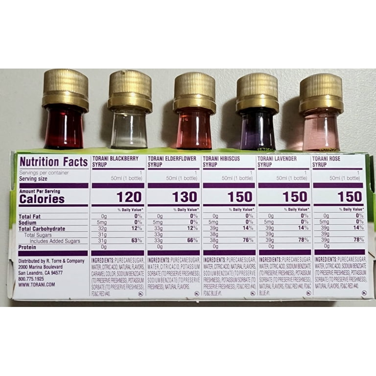 🌸🫐 Torani Berry & Blooms Mini Syrup Variety Pack – 5 Pack (50 mL