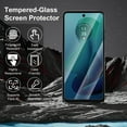 thumbnail image 6 of Venoro 2Pcs for Moto G 5G 2024 Screen Protector Tempered Glass Films, Clear, 6 of 15