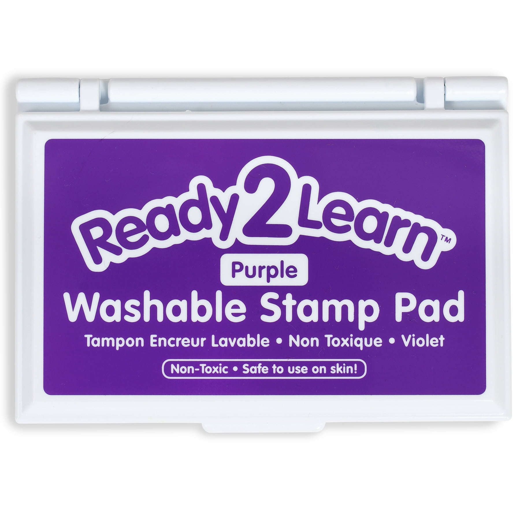 READY 2 LEARN Washable Stamp Pad - Purple - Pack of 6