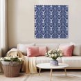 thumbnail image 5 of Blue Elk Boho Wall Art Painting on Canvas, Vintage Ethnic Botanical Abstract Canvas Art Home Prints Wall Art Framed Modern Artwork for Living Room Bedroom Wall Decor 20x20in, 5 of 9
